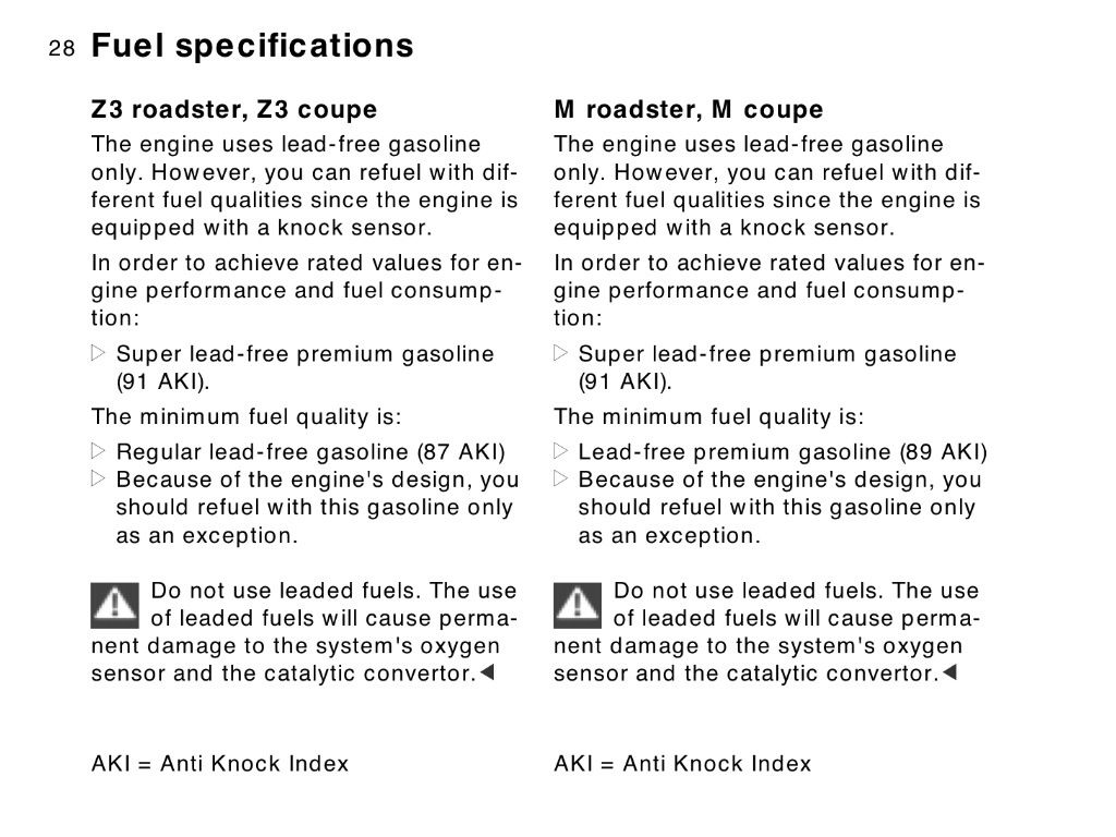 What grade of gas do you use??? BimmerFest BMW Forum