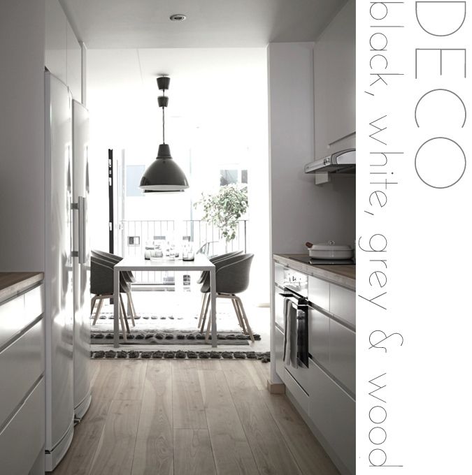 DECO black, white, grey & wood decoración, get the look deco, ideas