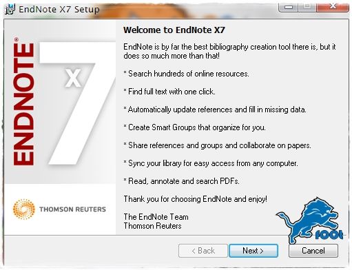 Thomson Reuters Endnote X7 23