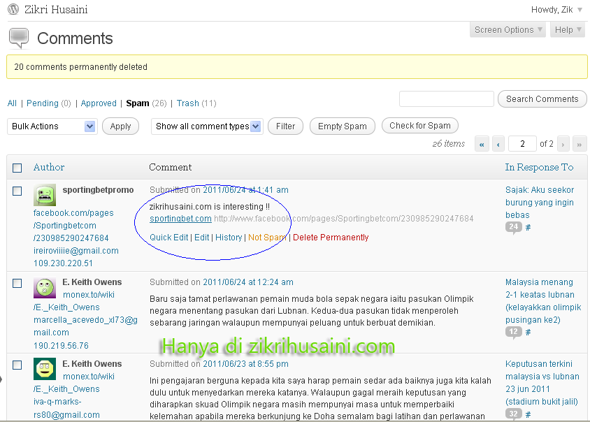 spammer2.png Spammer, wordless wednesday, hari rabu tanpa kata, wordless wednesday 2011, wordlessday wednesday creative 2011