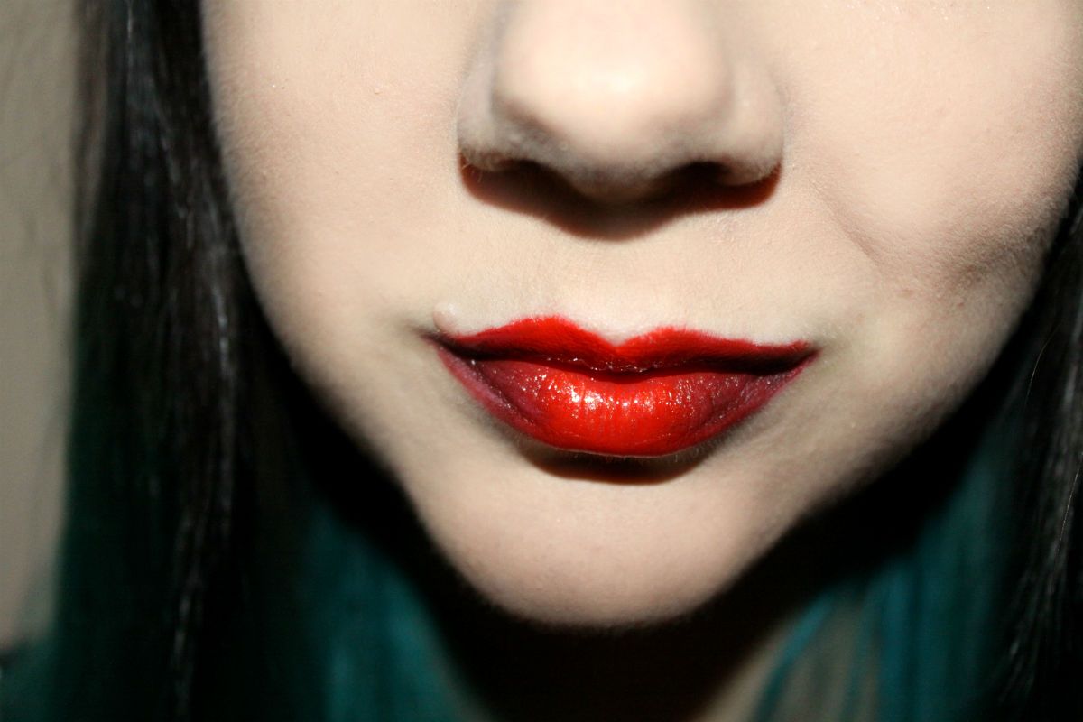 mac cosmetics lipstick red lip ombre lip tutorial beauty make up look new york fashion week kenneth cole a/w13 2013