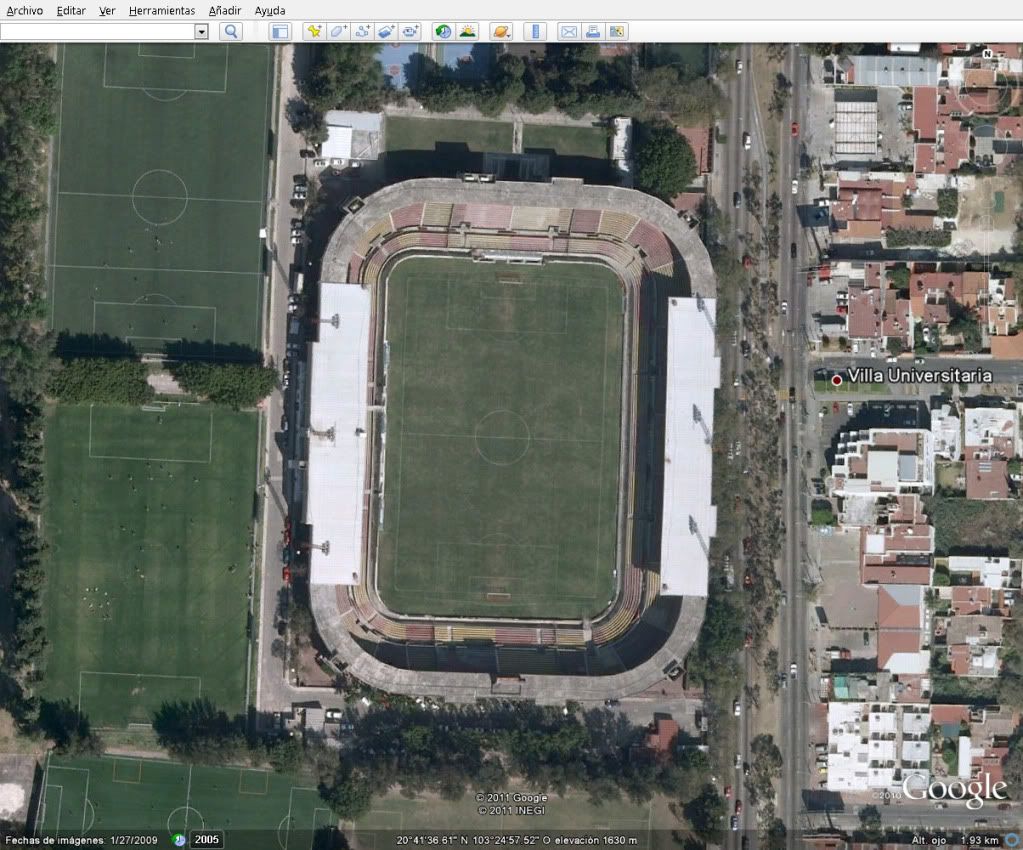 Estadios de México Desde Google Earth