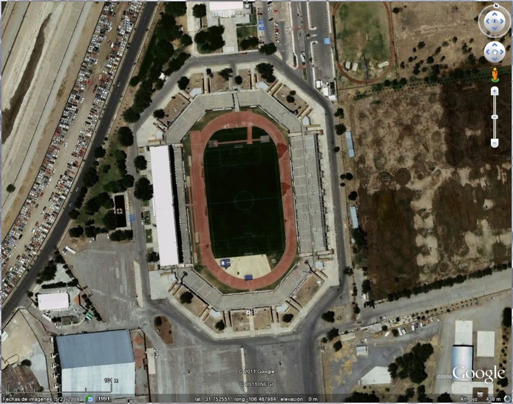 Estadios de México Desde Google Earth