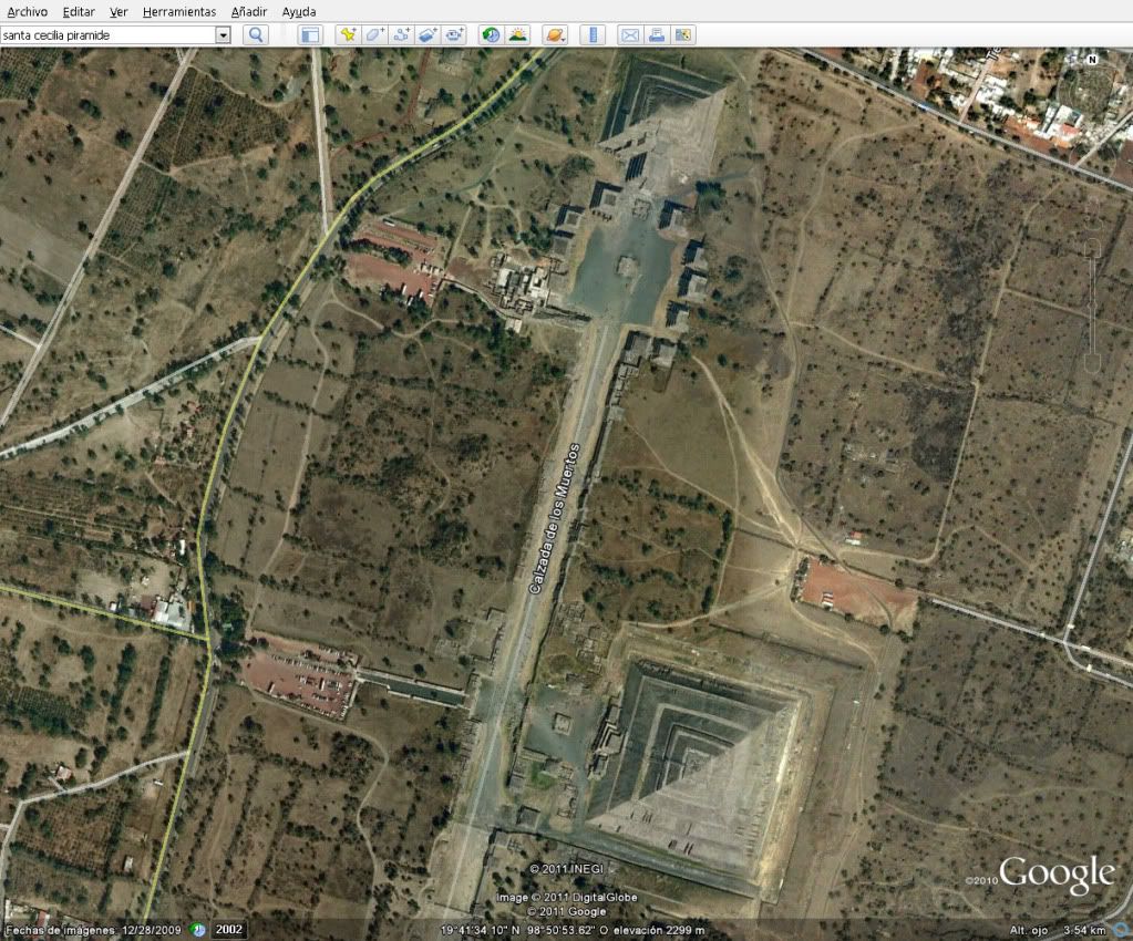 Piramides de México desde Google Earth Piramides de México desde Google Earth