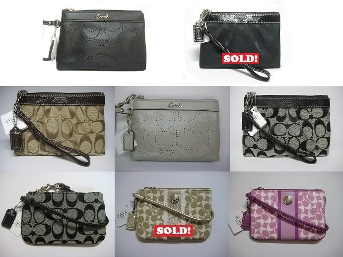 coach wristlets bnwt