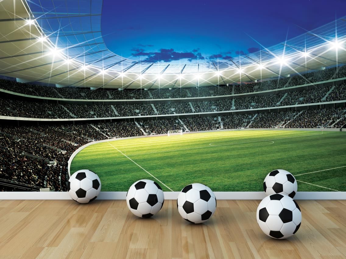 Photo Wallpaper Murals 'FOOTBALL STADIUM' Wall Mural Photo Wall Paper