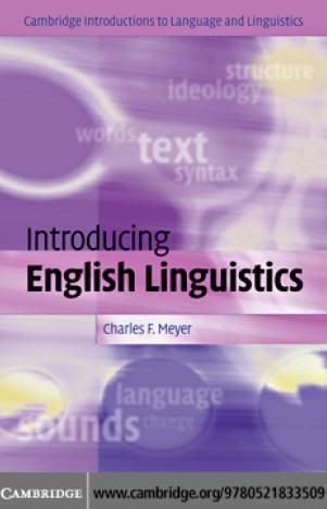 Introducing English Linguistics (Cambridge, Charles F. Mayer)