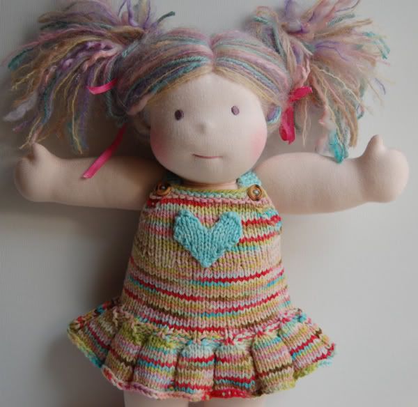 Crunchy Congo Critter Month- Tomboyknits<br>Junebug Doll Skirty Overalls