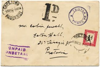 Tristan da Cunha 1937 Taxed cover