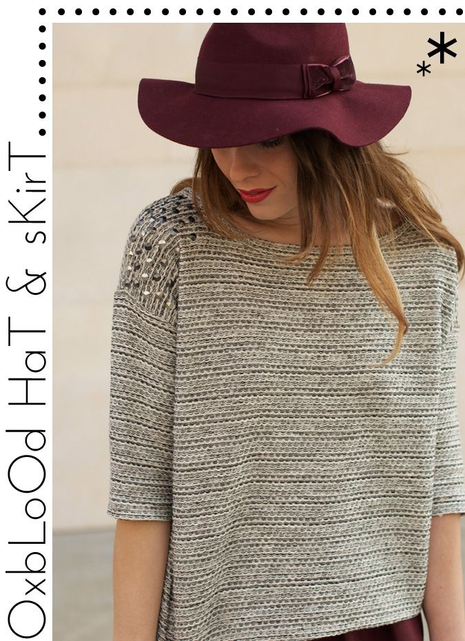 Oxblood hat & skirt-3772-macarenagea