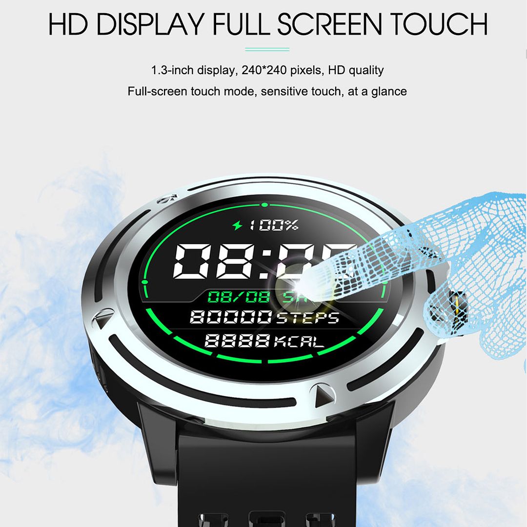 Touch Screen Smart Watch Wristwatch Activity Tracker For Samsung S9 S8 ...