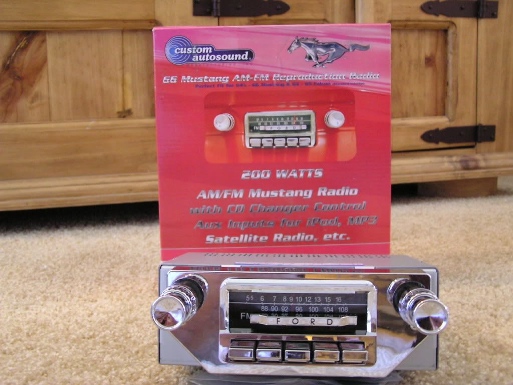 1964 64 1 2 Ford Mustang Replica Stereo Radio USA 66