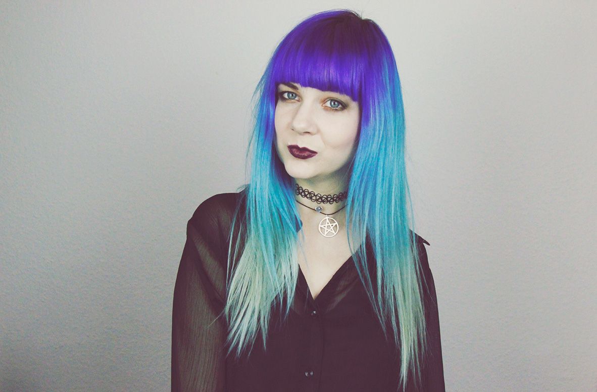 Purple Fringe and Blue Ombre Hair - Zoe London