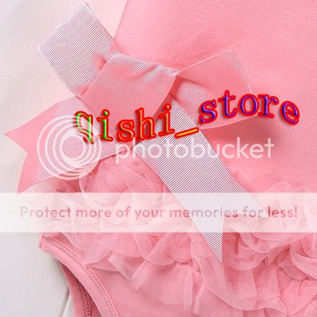 Sleeveless Kid Baby Girl Princess Dress Short Top Suit Costume Cloth 0 18M