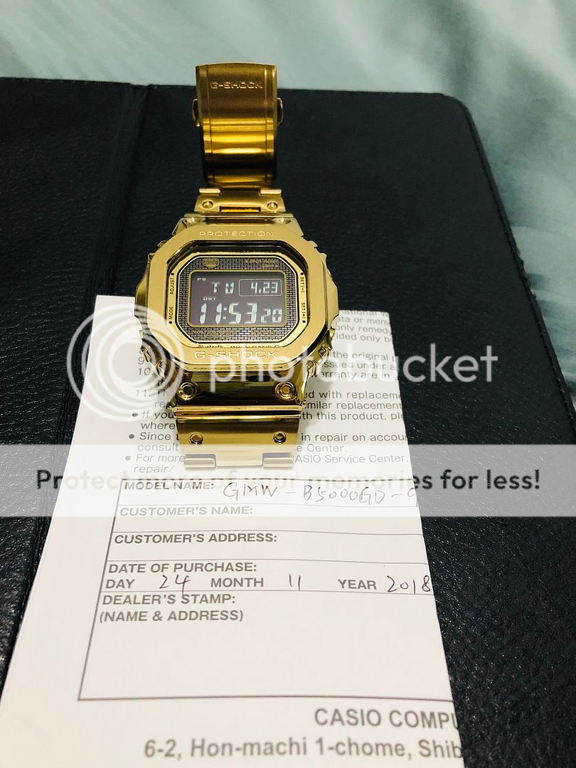 G Shock All Gold Color GMW-B5000GD-9JF