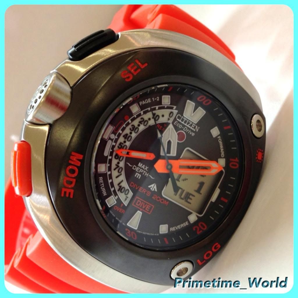 CITIZEN ECO DRIVE GENTS AQUALAND DIVER WATCH JV0020-21F NEVER CHANGE A